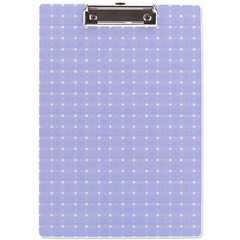 Lighblu Plaid Small A4 Clipboard