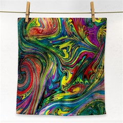 Intricate Painted Swirls Face Towel