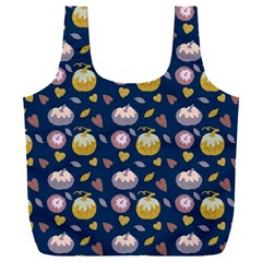 Autumn Pumpkins Full Print Recycle Bag (xxxl)