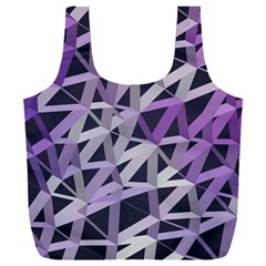 3d Lovely Geo Lines  Iv Full Print Recycle Bag (xxxl)