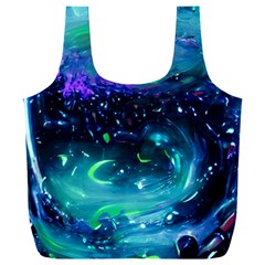 Blue Galaxy Full Print Recycle Bag (xxxl)