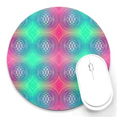 Infinity Circles Round Mousepads