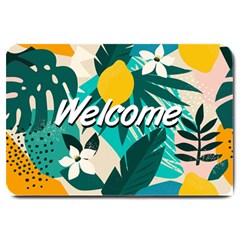 Floral Fruits Plants Large Door Mat