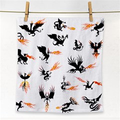 Phoenix Dragon Fire Bird Face Towel