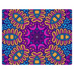 Mandala Fishes Double Sided Flano Blanket (medium) 