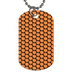 Cute Pumpkin Black Small Dog Tag (one Side)
