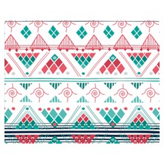 Aztec Ethnic Seamless Pattern Double Sided Flano Blanket (medium) 