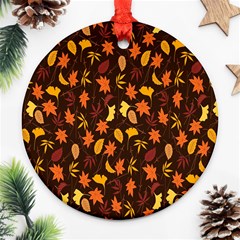Thanksgiving Round Ornament (two Sides)