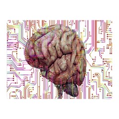 Brain Think Neurons Circuit Double Sided Flano Blanket (mini) 