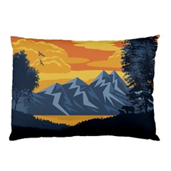 Illustration Landscape Nature Pillow Case (two Sides)