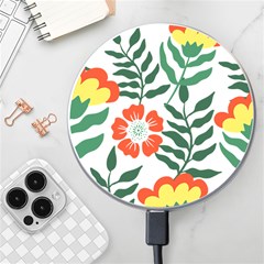 Painting Flower Leaves Forest Wireless Charger