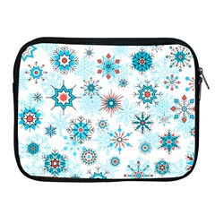 Beautifule Snowflake Decorative Pattern Seamless Apple Ipad 2/3/4 Zipper Cases