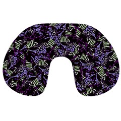 Abstract Collage Random Pattern Travel Neck Pillow