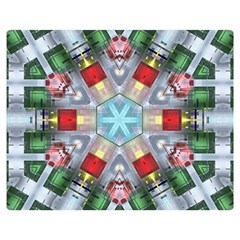 Geometric Symmetrical Symmetry Data Futuristic Double Sided Flano Blanket (medium)