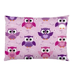 Seamless Cute Colourfull Owl Kids Pattern Pillow Case (two Sides)