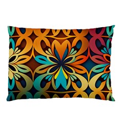 Orange, Turquoise And Blue Pattern  Pillow Case (two Sides)