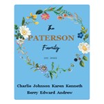 Personalized Family Blanket Two Sides Premium Plush Fleece Blanket (Large) 80, x60,  Blanket Front