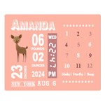 Personalized Baby Information Gift Two Sides Premium Plush Fleece Blanket (Large) 80, x60,  Blanket Front