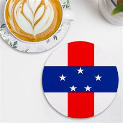 Netherlands Antilles Uv Print Round Tile Coaster