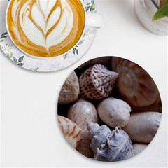 Beautiful Seashells  Uv Print Round Tile Coaster