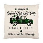 Personalized St Patricks Day Trucker Family Name Standard Cushion Case (One Side) Front