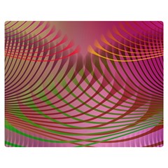 Illustration Pattern Abstract Colorful Shapes One Side Premium Plush Fleece Blanket (medium)