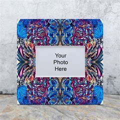 Abstract Blend Repeats White Box Photo Frame 4  X 6 