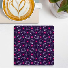 Geometric Pattern Retro Style Uv Print Square Tile Coaster 