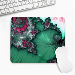 Fractal Spiral Template Abstract Background Design Large Mousepad