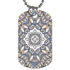 Flower Art Decorative Mandala Pattern Ornamental Dog Tag (one Side)