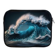 Tsunami Waves Ocean Sea Water Rough Seas Apple Ipad 2/3/4 Zipper Cases