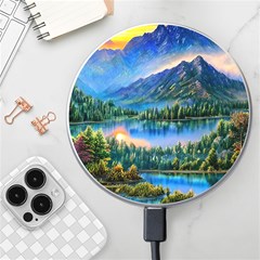 Stunning Sunset By The Lake Wireless Fast Charger(white)
