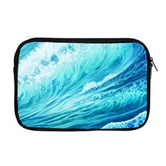 Blue Ocean Wave Watercolor Ii Apple Macbook Pro 17  Zipper Case