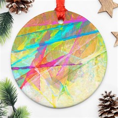 Abstract-14 Round Ornament (two Sides)
