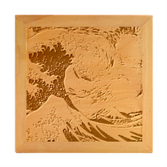 Starry Night Hokusai Vincent Van Gogh The Great Wave Off Kanagawa Wood Photo Frame Cube