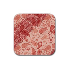 Tribal Background Pattern Texture Design Rubber Coaster (square)