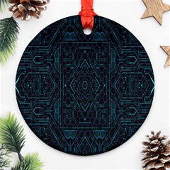 Geometric-art-003 Round Ornament (two Sides)