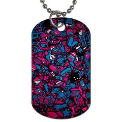 Grafitti Graffiti Abstract Artwork Digital Dog Tag (one Side)