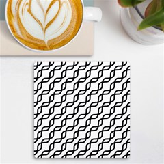 Diagonal-stripe-pattern Uv Print Square Tile Coaster 