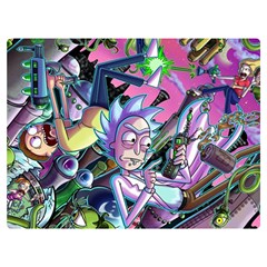 Rick And Morty Time Travel Ultra Two Sides Premium Plush Fleece Blanket (extra Small)