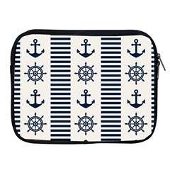 Nautical-seamless-pattern-vector-illustration Apple Ipad 2/3/4 Zipper Cases