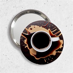 Coffee Cafe Espresso Drink Beverage 2 25  Handbag Mirrors