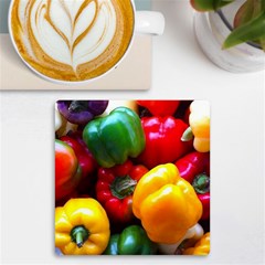 Colorful Capsicum Uv Print Square Tile Coaster 