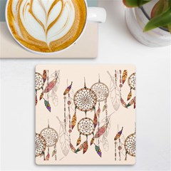 Coloured-dreamcatcher-background Uv Print Square Tile Coaster 