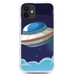 Ufo-alien-spaceship-galaxy Iphone 12/12 Pro Tpu Uv Print Case