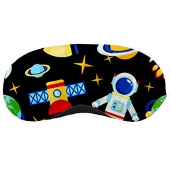 Space Seamless Pattern Sleeping Mask