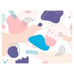 Hand-drawn-abstract-organic-shapes-background Two Sides Premium Plush Fleece Blanket (extra Small)