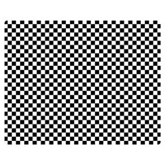 Background Black Board Checker Checkerboard Two Sides Premium Plush Fleece Blanket (medium)