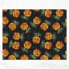 Pineapple Background Pineapple Pattern Rectangular Jigsaw Puzzl
