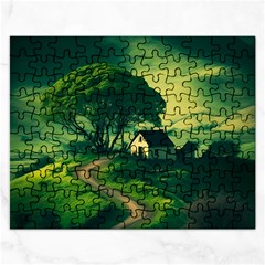 Landscape Scenery Nature Artwork Rectangular Jigsaw Puzzl